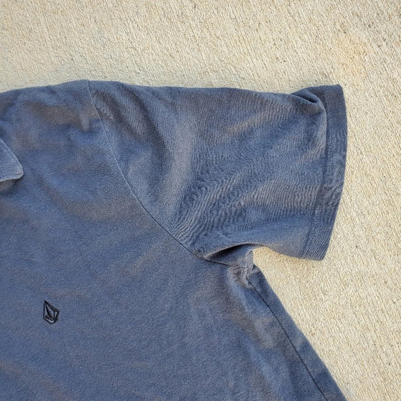 Volcom Men's Polo Shirt Charcoal Gray Short Sleeve Classic Size Small - Picture 7 of 16